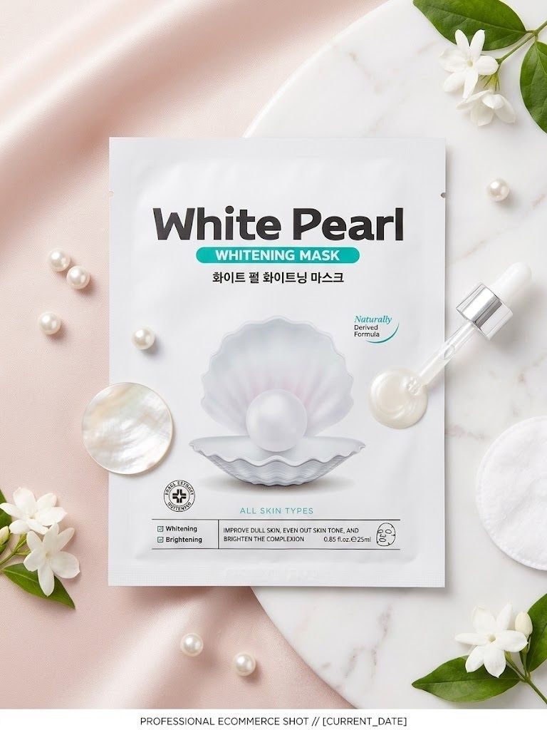 rm enterprise 2 PCSKorean White Pearl Sheet Mask Hydrating Korean Beauty Face Shaping Mask-picture-27