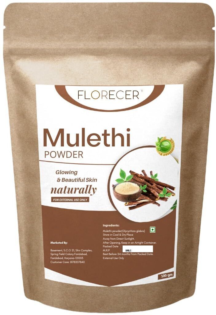 Mulethi Powder For Skin, Face and Hair | Yashtimadhu Powder, Licorice Powder-image-27