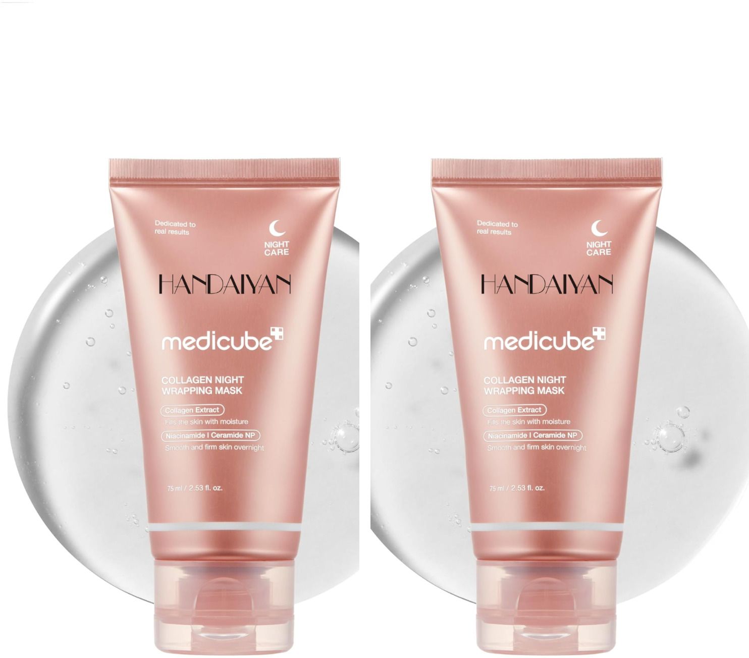 handaiyan Mask Pack Elasticity Care Hydrolyzed Collagen For Glowing Skin 75ML pack of 2 Face Shaping Mask-picture-18