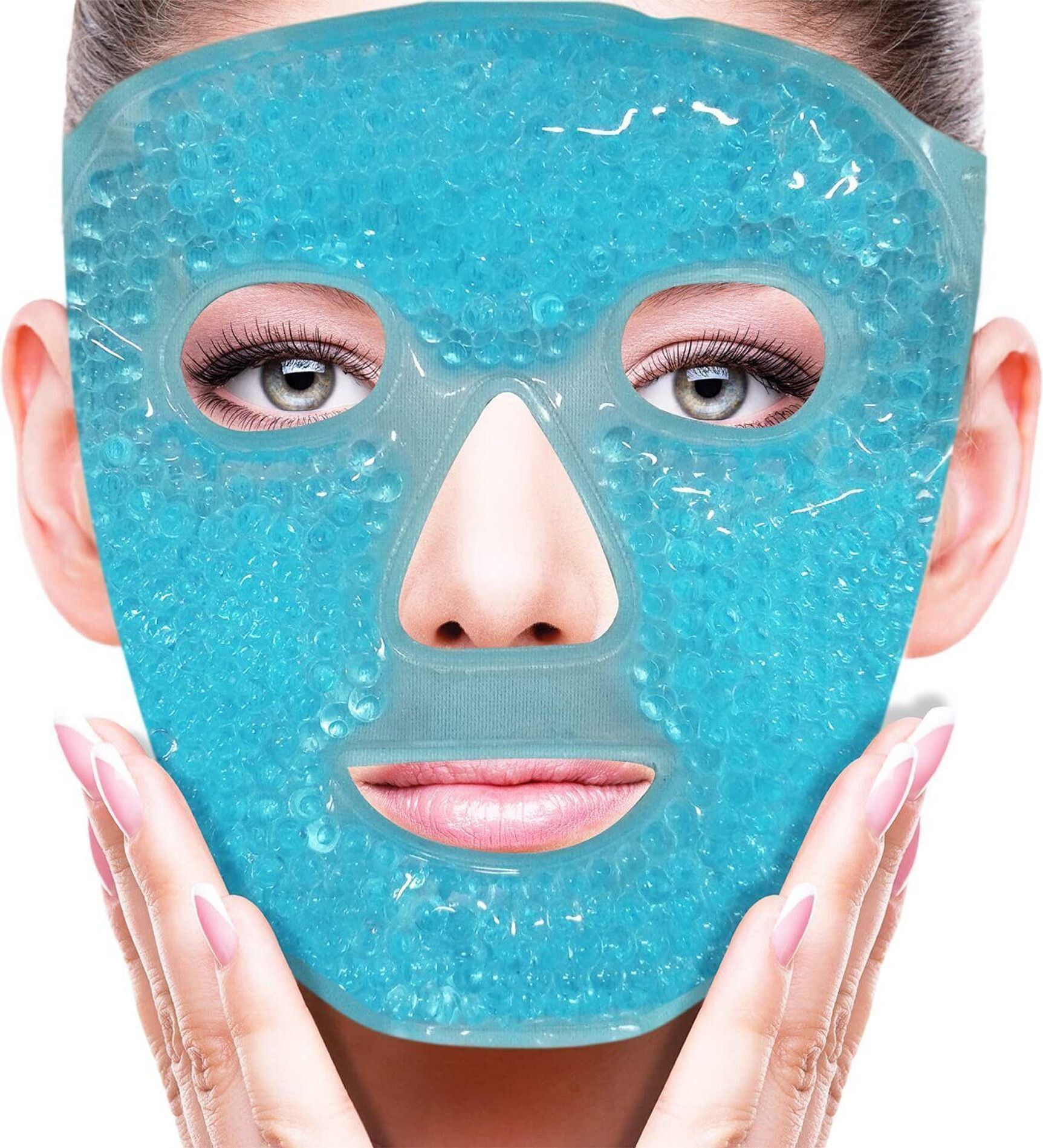 black mirror Cold Face Eye Mask, Ice Pack Reduce Face Puff, Dark Circles, Gel Beads Face Shaping Mask-picture-18