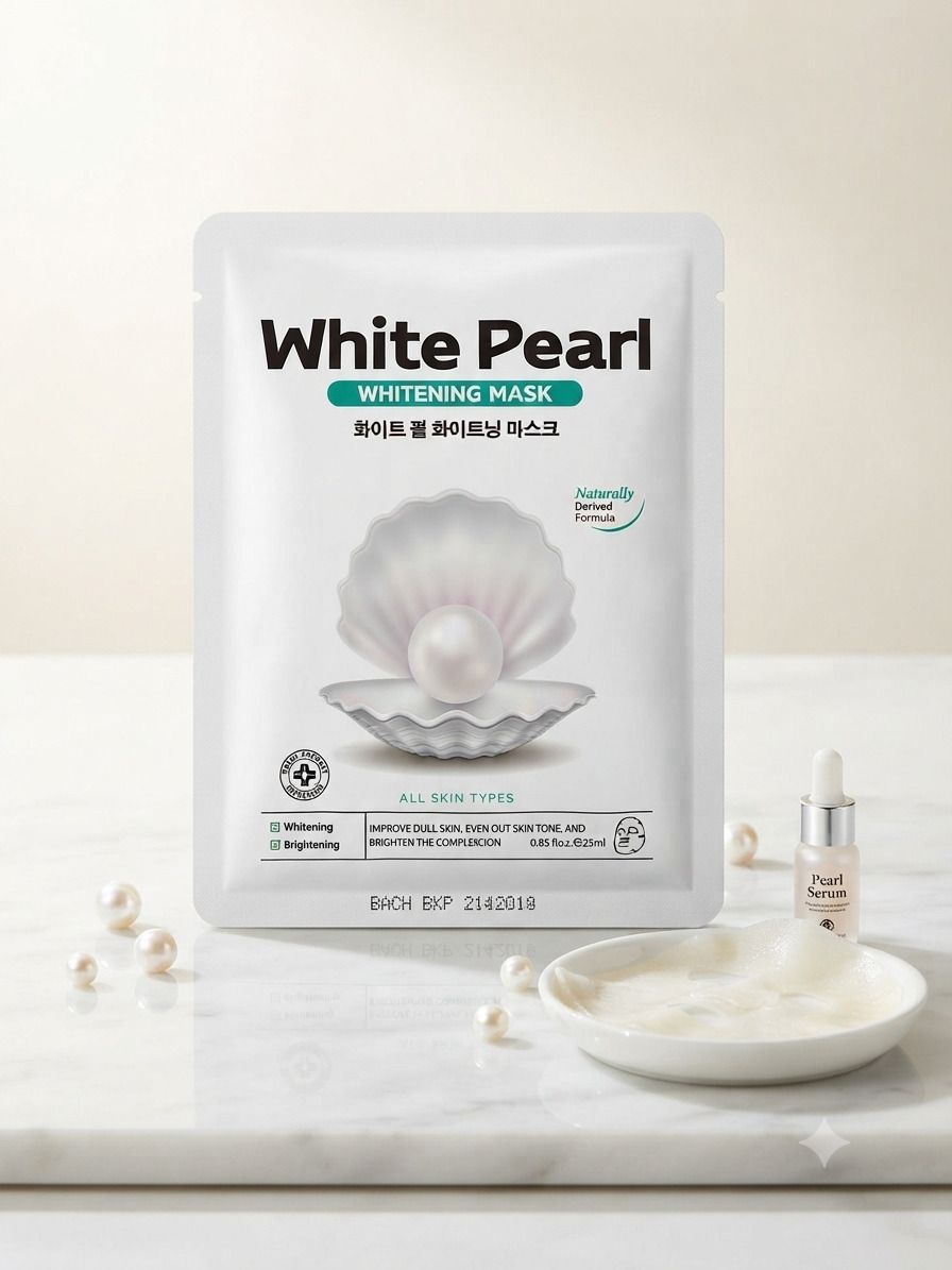 rm enterprise 2 PCS White Pearl Antioxidant Naturally Derived Formula Face Shaping Mask-picture-10