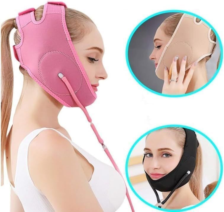 Face Lifting Belt with Thin Strip & Adjustable Air Pump for Jawline Tightening Face Shaping Mask-image-32