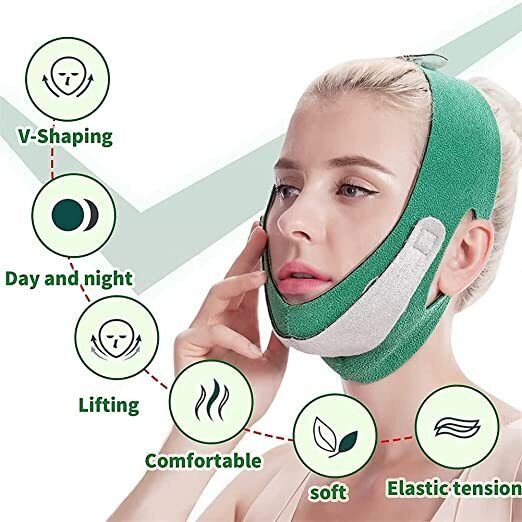 new sparsh Hari V-line Facial Slimming Belt for Chin and Cheeks Anti-Wrinkle Ultra ThinFace Shaping Mask-picture-22