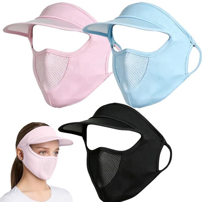 Sun Hat for Women with Face Mask Cap Mask Face Shaping Mask-image-46