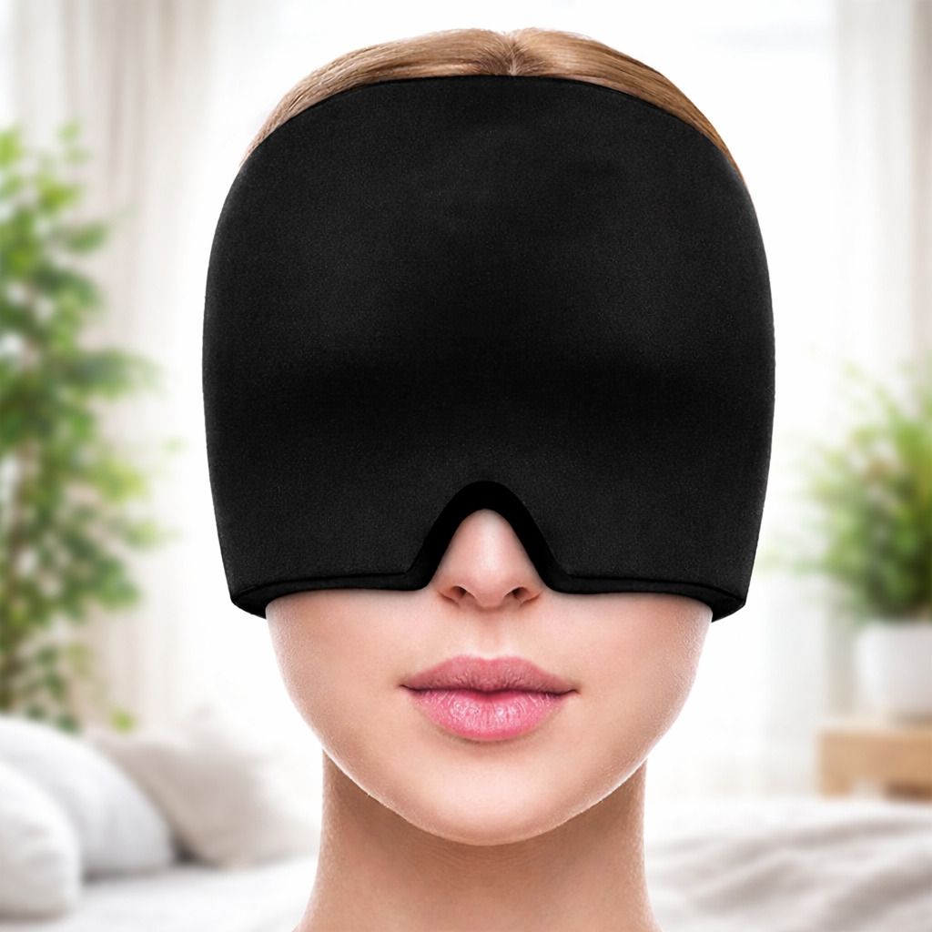 360 Degree Compression Migraine Therapy Ice Cap Face Shaping Mask-image-13