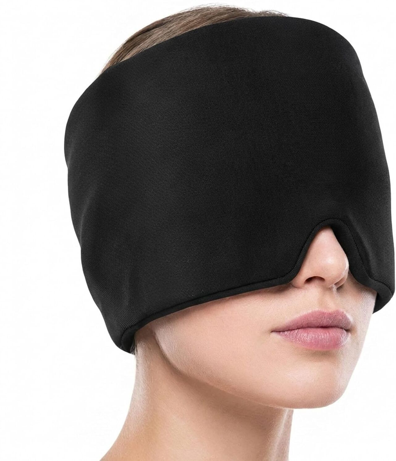 Migraine Relief Cap Headache Eye Mask for Puffy Eyes,Tension,Sinus&Stress Relief Head Support-image-11