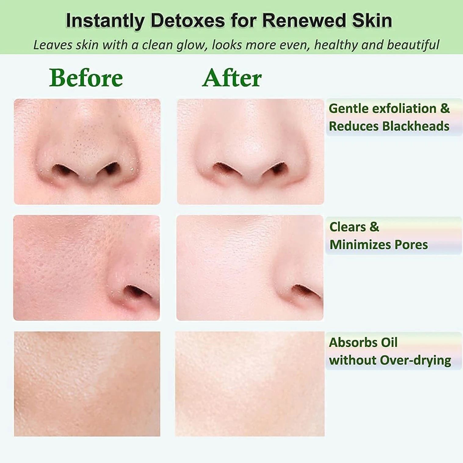 Green Tea Clay Stick MaskAnti-Acne Eggplant Solid Fine,Portable Cleansing Face Shaping Mask-image-44