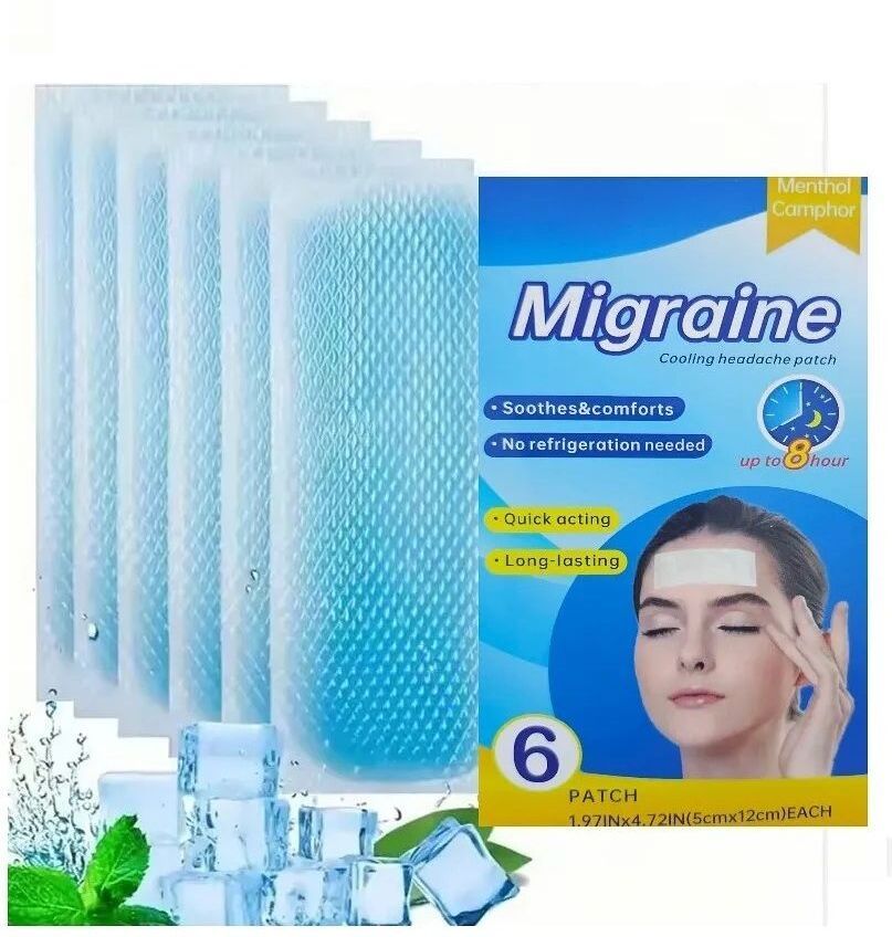 dioxit Instant Cooling Gel Patch Headache, Fever, Migraine Relief for Teens, Adults Face Shaping Mask-picture-13