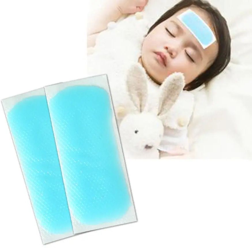 Fever Cooling Gel Sheets Comfortable And Healthy The Skin Fast Cooling 10StripsFace Shaping Mask-image-3