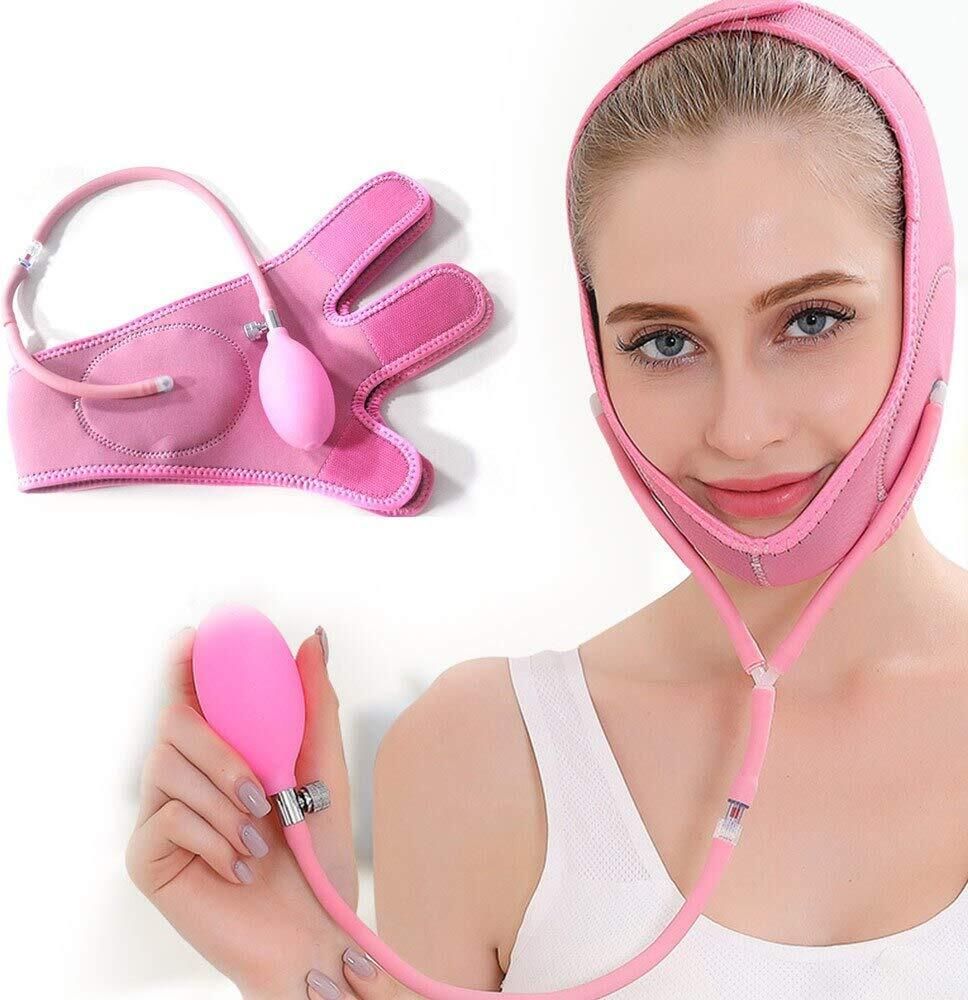 Facial Slimming Mask | Face Lifting Belt With Thin Strip & Air Pump Face Shaping Mask-image-13