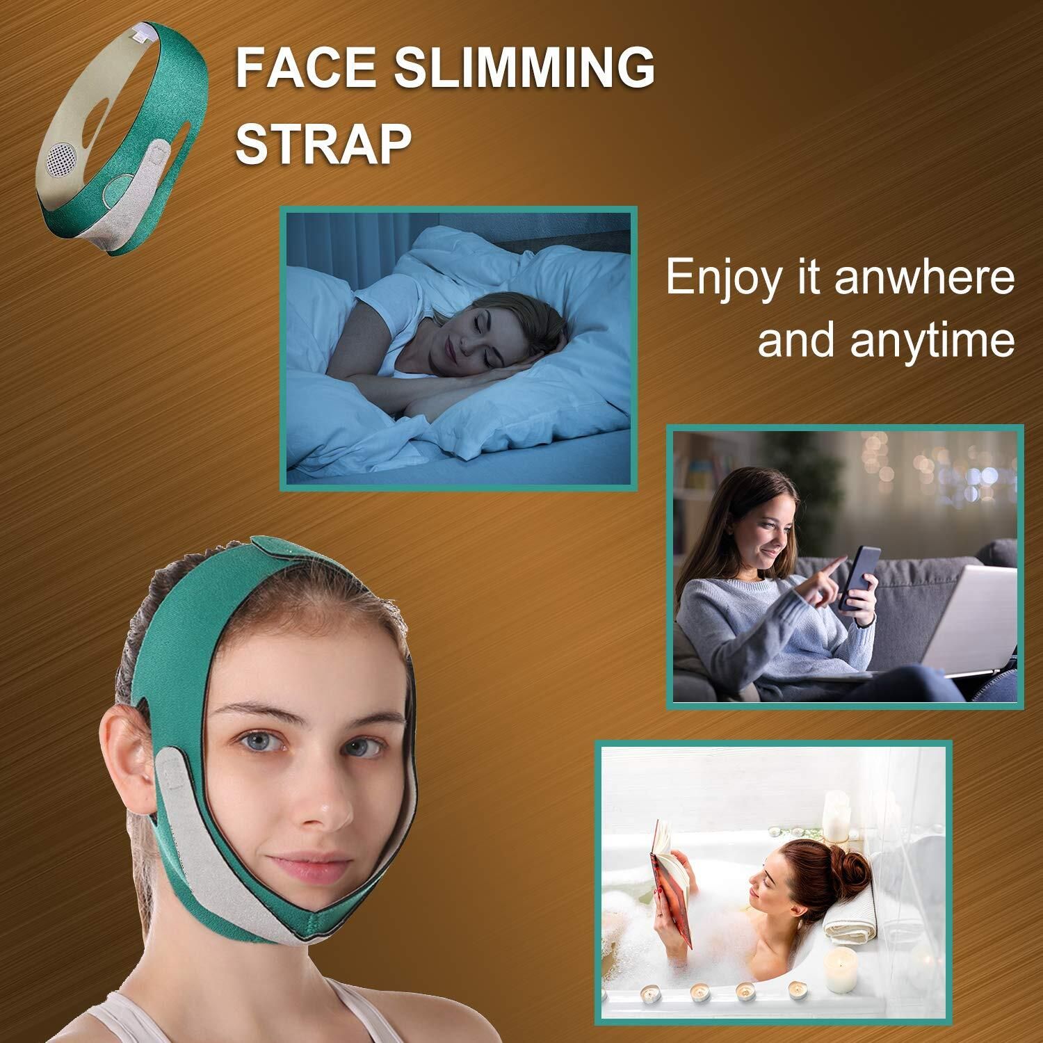 Chin Support Premium Double Chin Reducer Strap, Face Lifting Belt, Face Shaping Mask-image-35