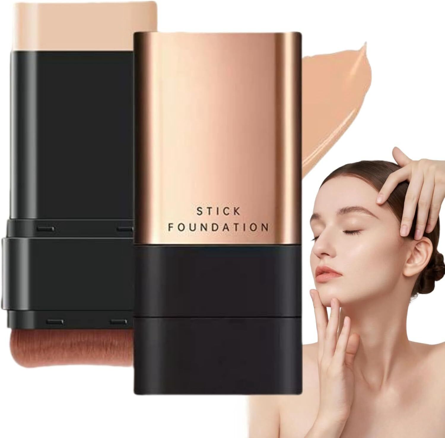 rm enterprsie 2 in 1- Luxury Anti-Wrinkle Foudation Stick for women & Girls Face Shaping Mask-picture-14