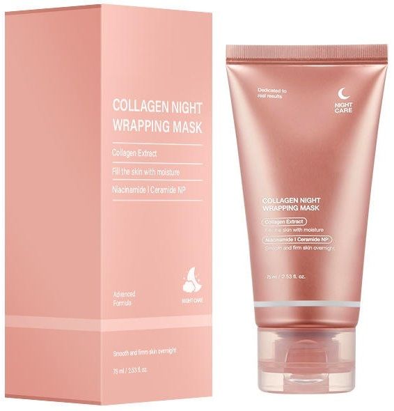 Collagen Night Wrapping Mask Facial Moisturizing Face Shaping Mask-image-1