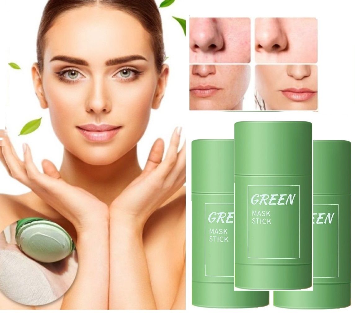 emijun Green Tea Purifying Clay Stick Mask Oil Control Pack of 3 Face Shaping Mask-picture-19