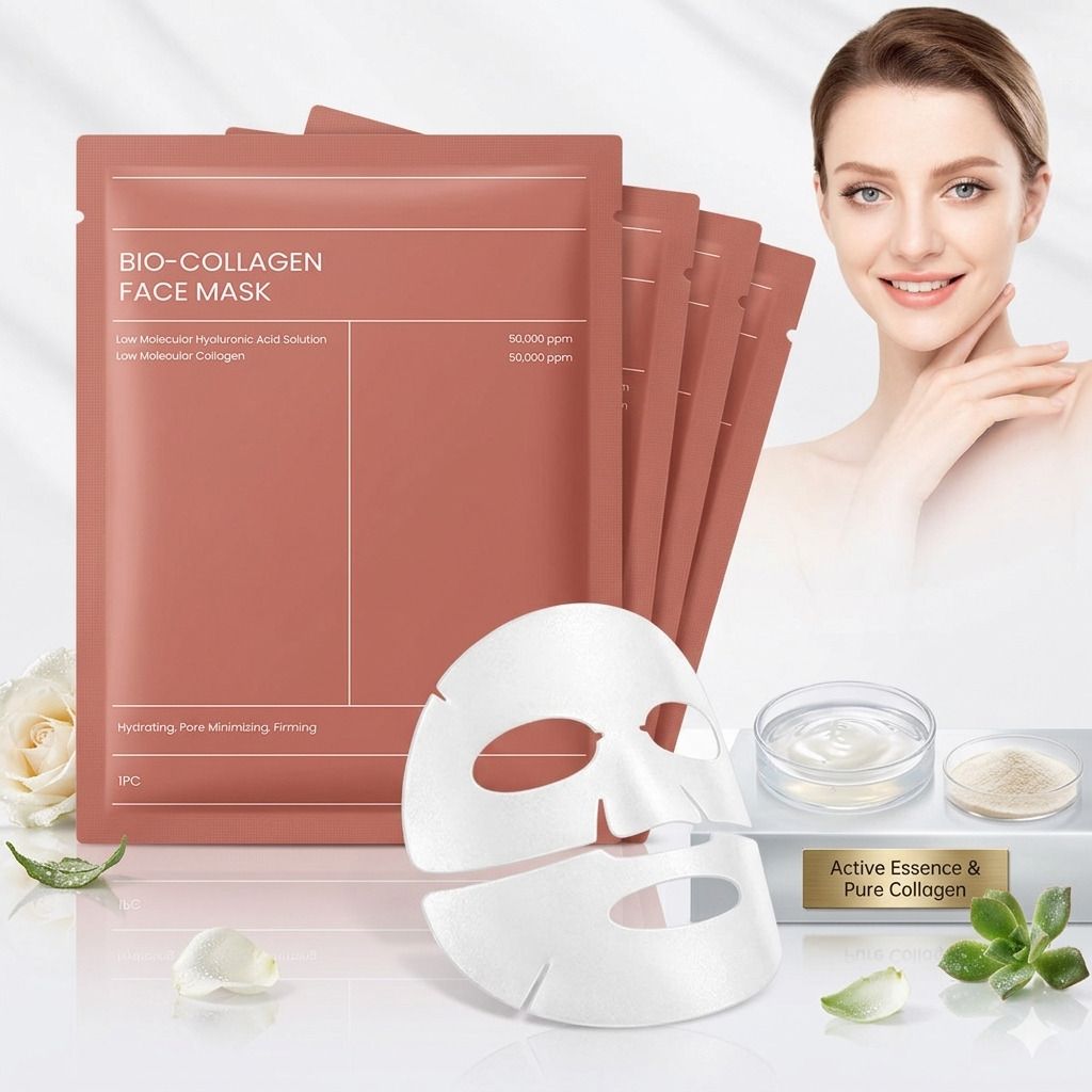 viqehaa Bio-Collagen Face Mask, Skin Care Treatment, 4 Pieces Face Shaping Mask-picture-17