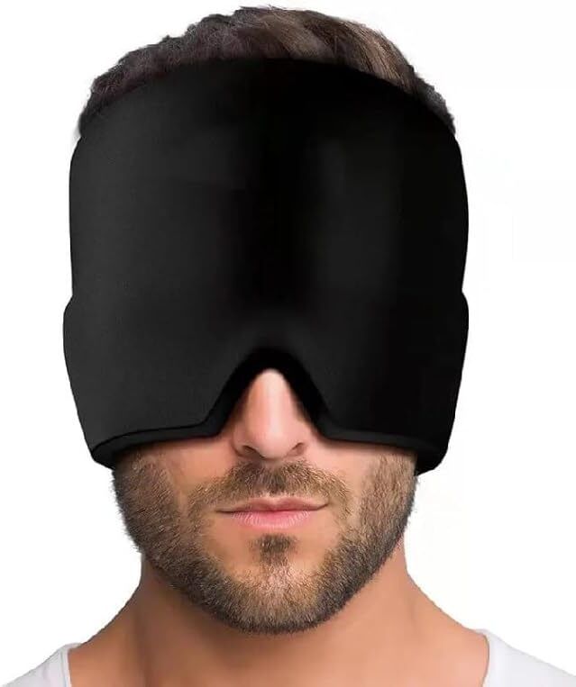 concrew Migraine Relief Cap Headache Relief Cap Hot & Cold Therapy Face Shaping Mask-picture-14