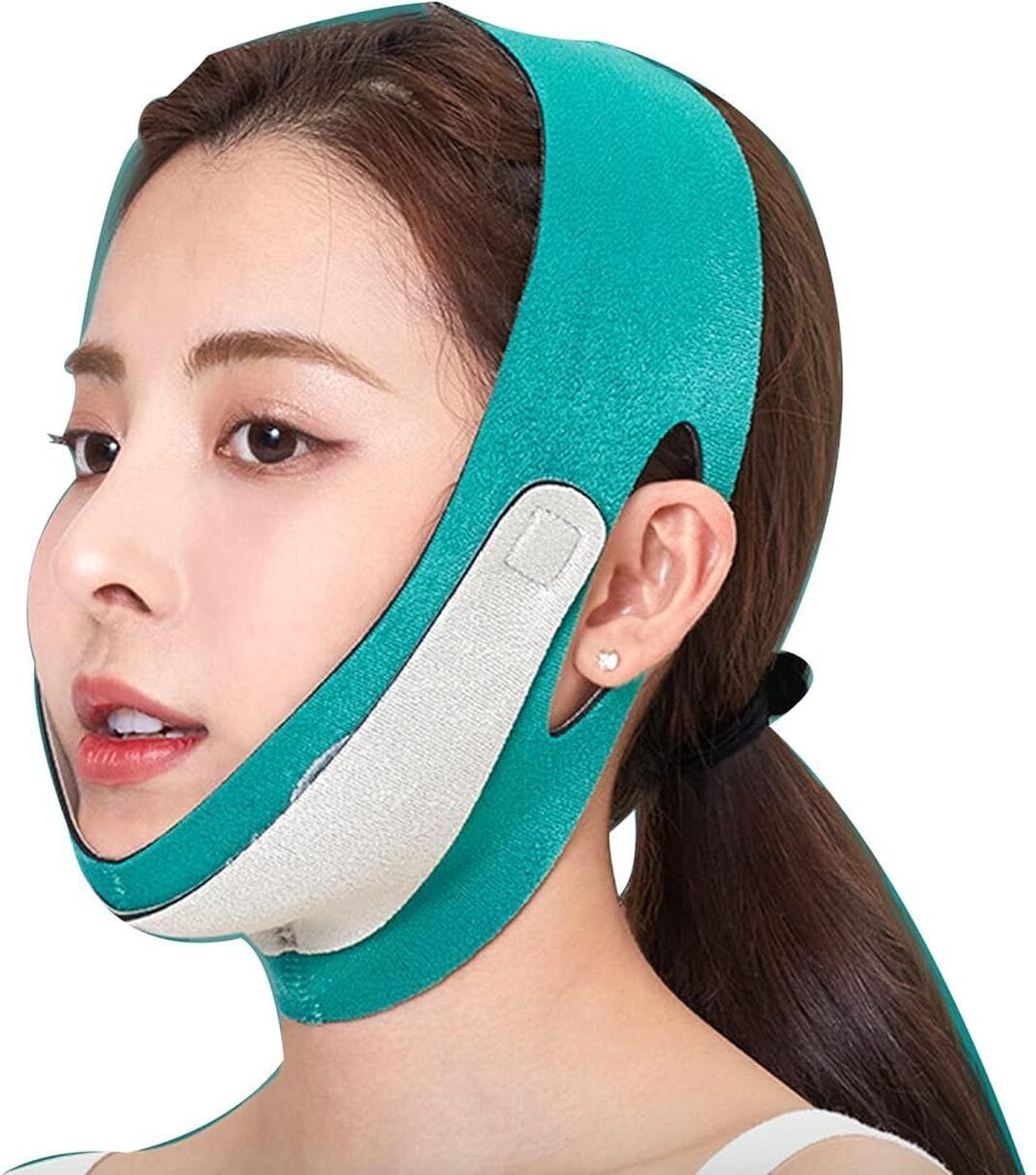 V-Shape Face Shaper: Chin Cheek Lift Up Belt, Anti Wrinkle, Slim Tool Face Shaping Mask-image-42