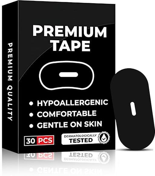 msvtradess Mouth Tape for Sleeping, Breath Fix Mouth Tape with Holes Mouth 30 Pcs Face Shaping Mask-picture-0