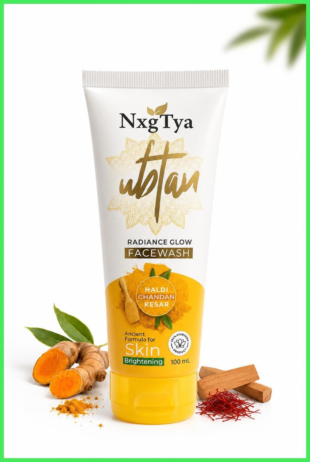 Radiance Ubtan Haldi & Kesar for Fresh Skin 100ml Face Wash-image-39