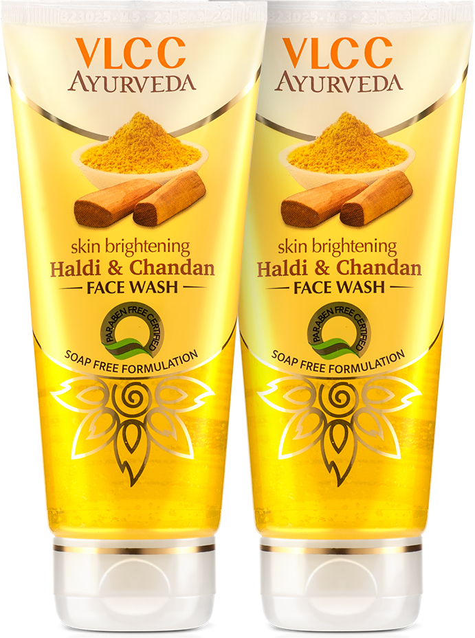 VLCC Ayurveda Skin Brightening Haldi & Chandan - 100 ml (Pack of 2) Face Wash