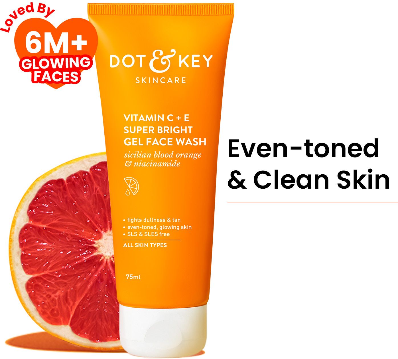 Vitamin C + E Super Bright Gel For Glowing And Brightening Skin |All Skin Type | Face Wash