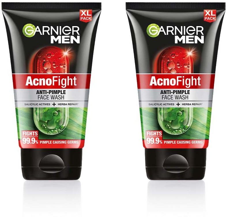garnier men Acno Fight Anti Pimple, with Salicylic Acid and Herba Repair Face Wash-picture-18