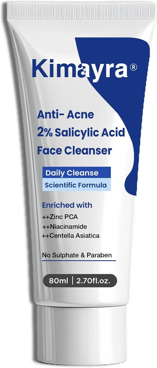 Anti-Acne 2% Salicylic Acid Face Cleanser | for Oily & Acne Prone Skin | Enriched with Niacinamide, Zinc PCA & Centella Asiatica | Sulphate & Paraben Free | Daily Facial Cleanser - 80 ml Face Wash-image-39