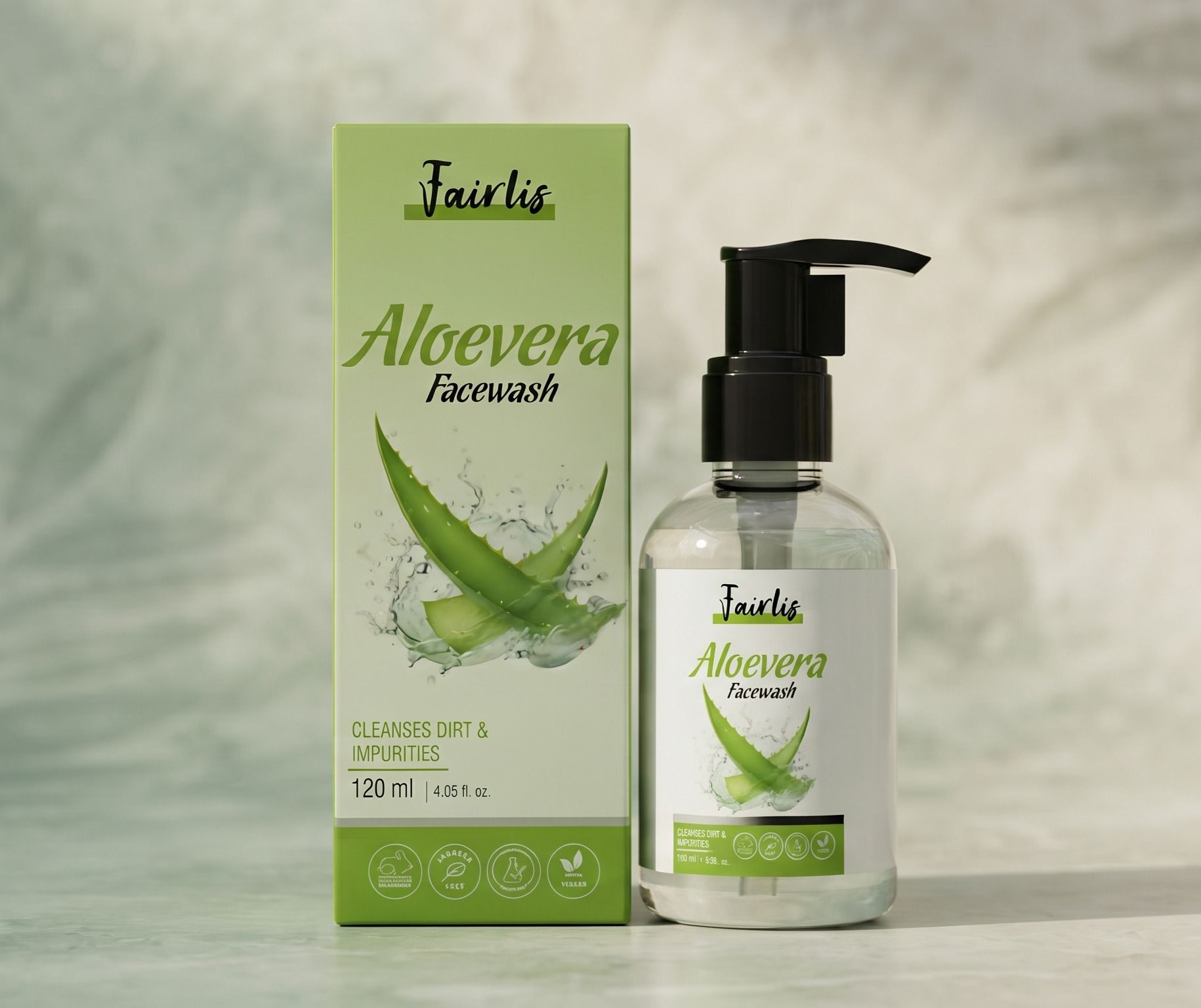Aloe Vera Facial Cleanser 120 ml for Daily Skin Cleansing Face Wash-image-15