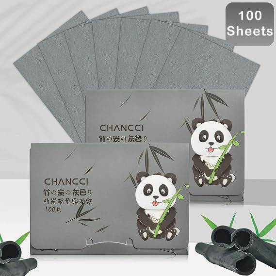 adbee Charcoal Oil Absorbing Sheets, Oil Blotting Paper, Oil Absorbing Tissues-picture-28