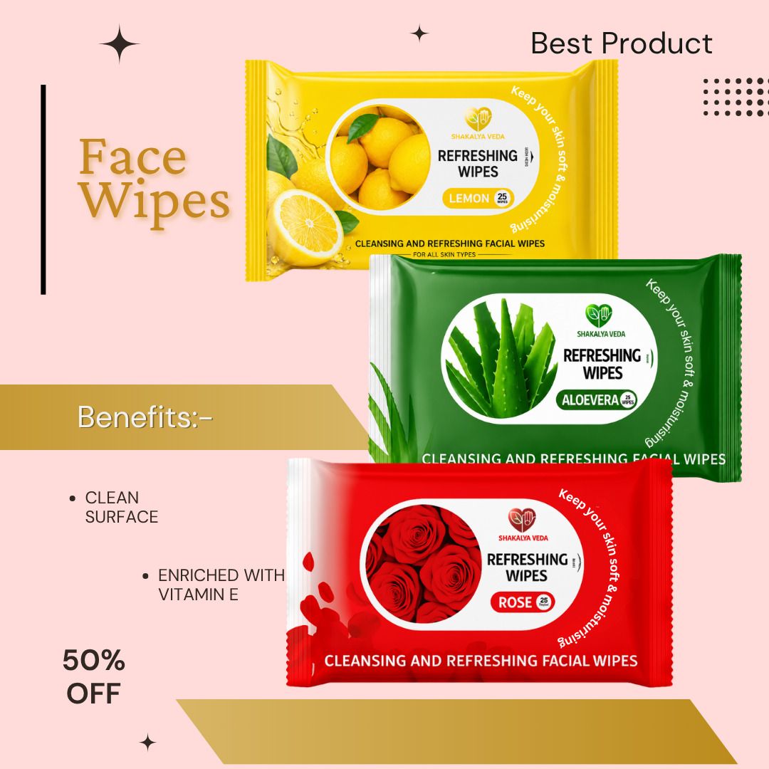 shakalyaveda Rose,Lemon & Aloevera Facial Tissue Box Pack of 1 | 25 pulls (75 Tissues)-picture-4