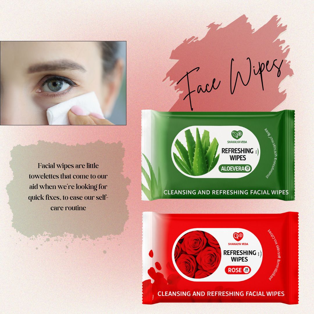 shakalyaveda Rose Aloe Vera Nourishing Face Wipes for Healthy Skin Pack of 2-picture-26