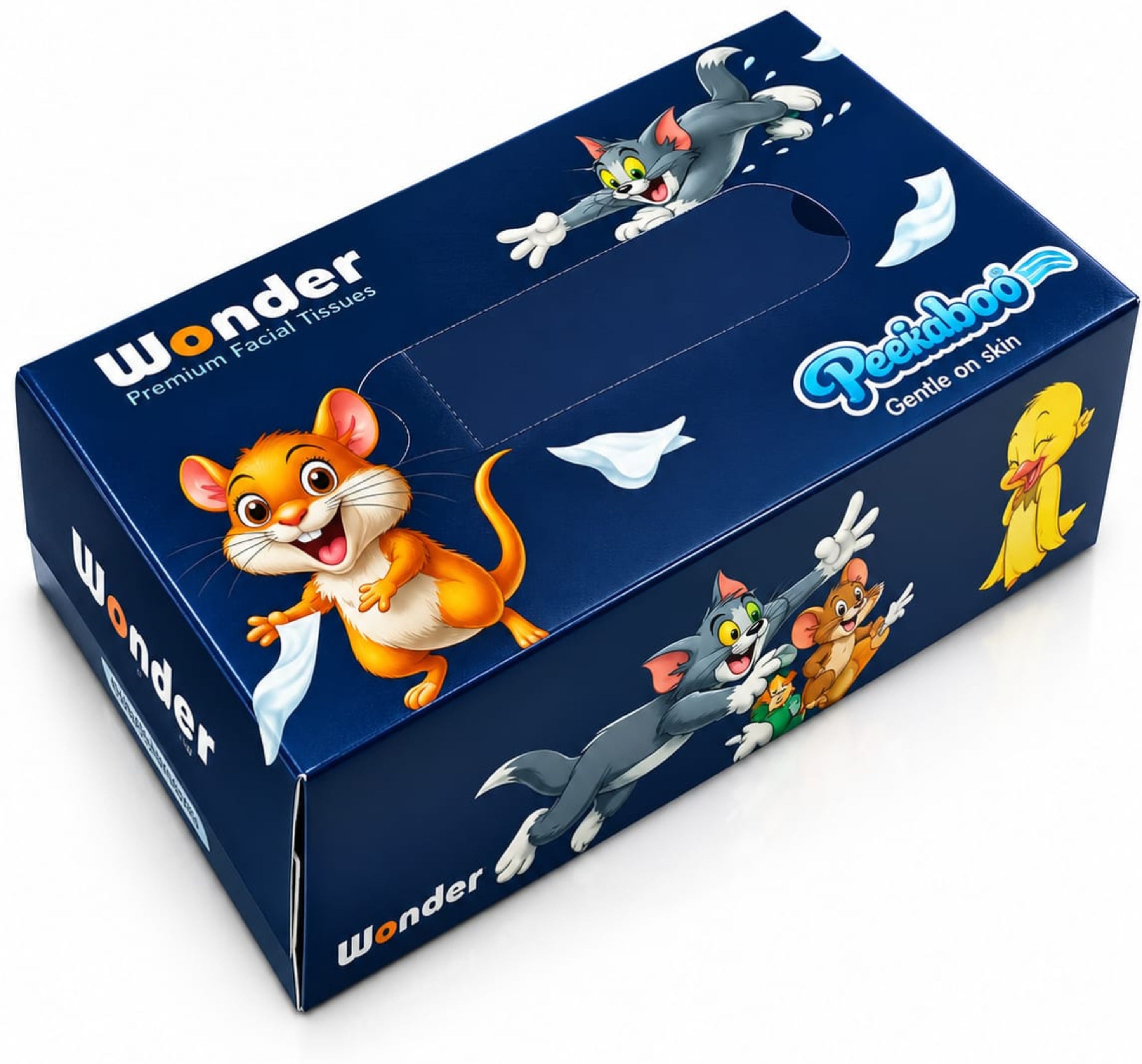 wonder Peekaboo Premium Facial Tissue Pack of 4-picture-1