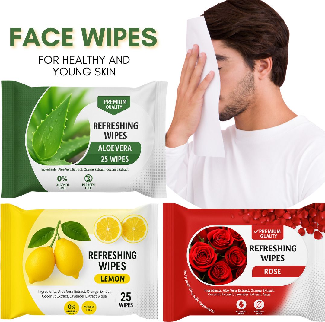 Face Wipes for Daily Use | Biodegradable & Natural | 3-in-1 Combo Pack-image-46