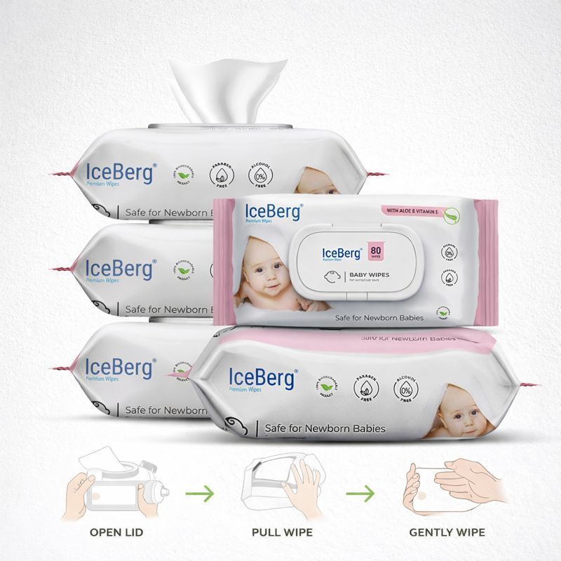 Soft_Cleansing,Baby Wipes with Lid|80 Wipes x Pack of 5-(400 Wipes)-image-19