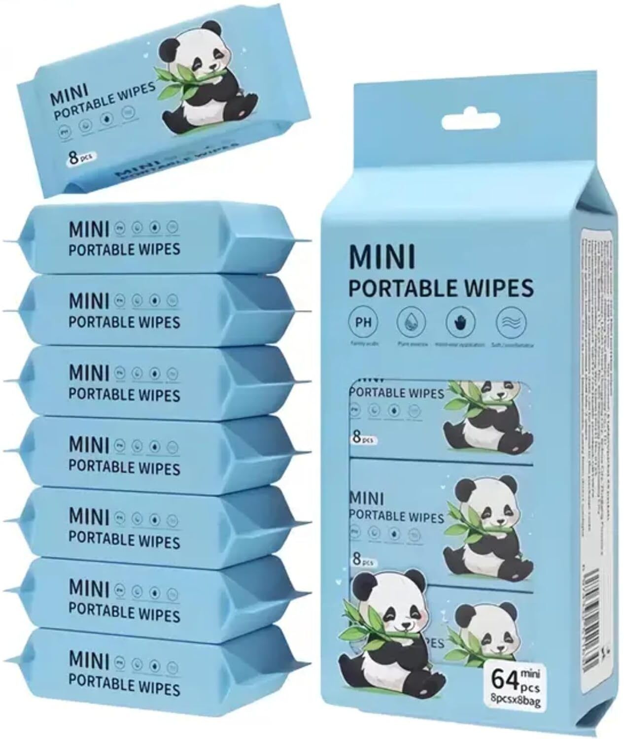 hardhuu international Baby Wipes Disposable Portable Pocket Water Wipes ,Baby Skin Care Wipe Warmer-picture-21