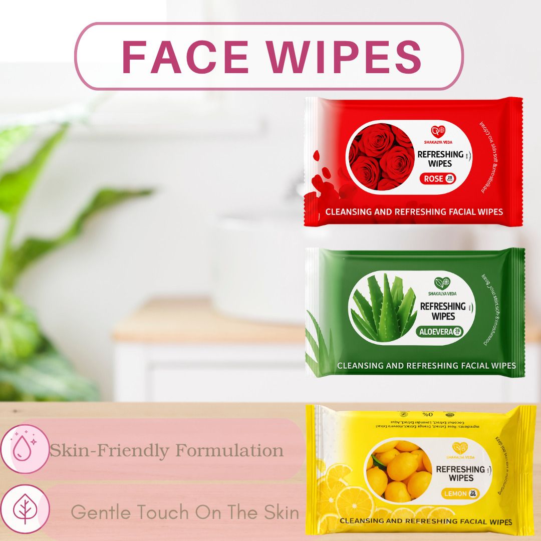 Refreshing Rose Aloe Vera Face Wipes | Pack of 3-image-44