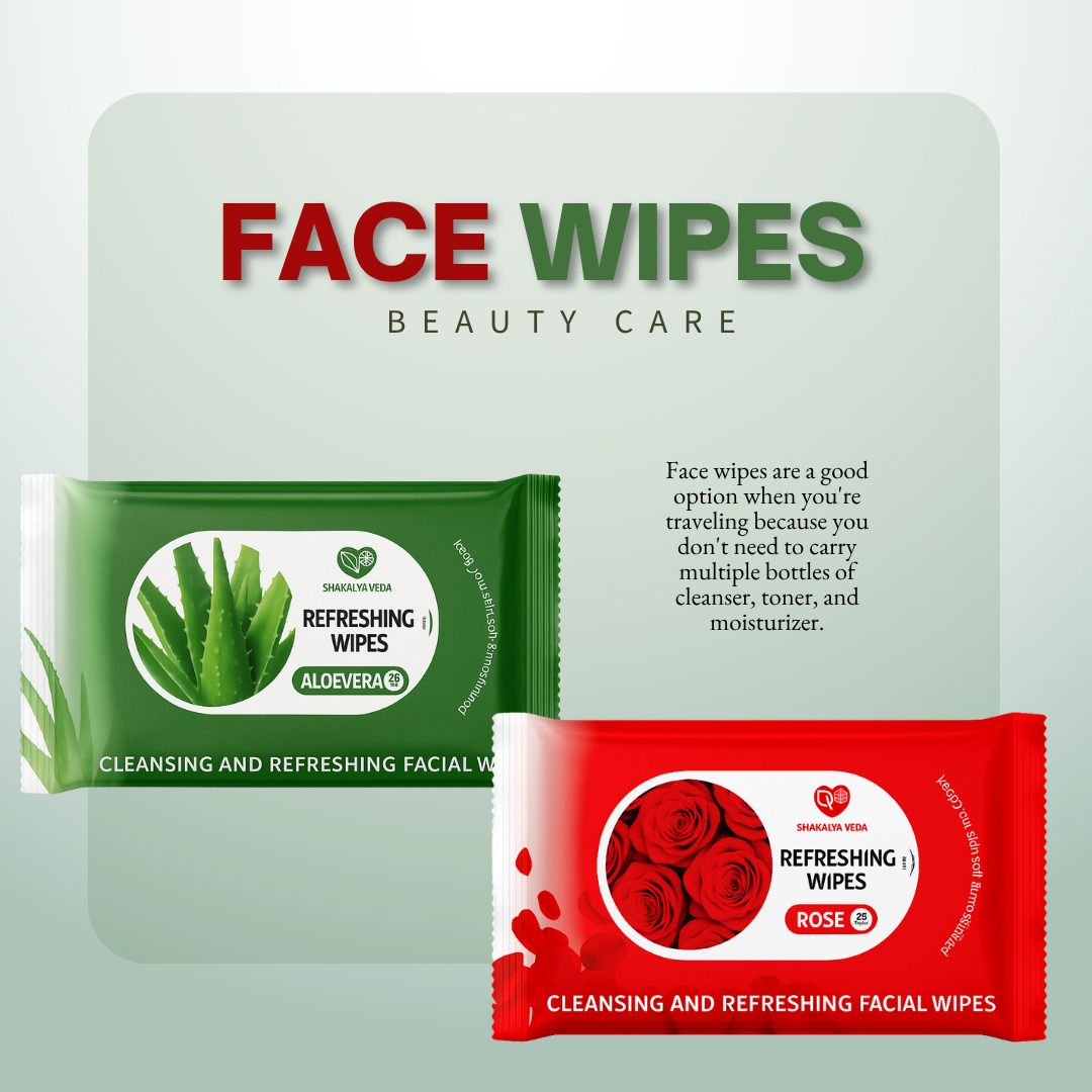 shakalyaveda Rose Aloe Vera Soft Wet Wipes for Face Care Pack of 2-picture-12