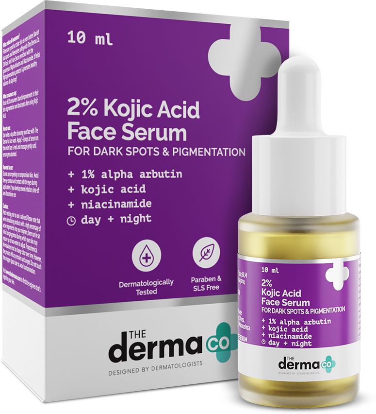 The Derma Co 2% Kojic Acid Face Serum I With 1% Alpha Arbutin & Niacinamide I For Dark Spots, Blemishes & Pigmentation I For All Skin types |-image-47