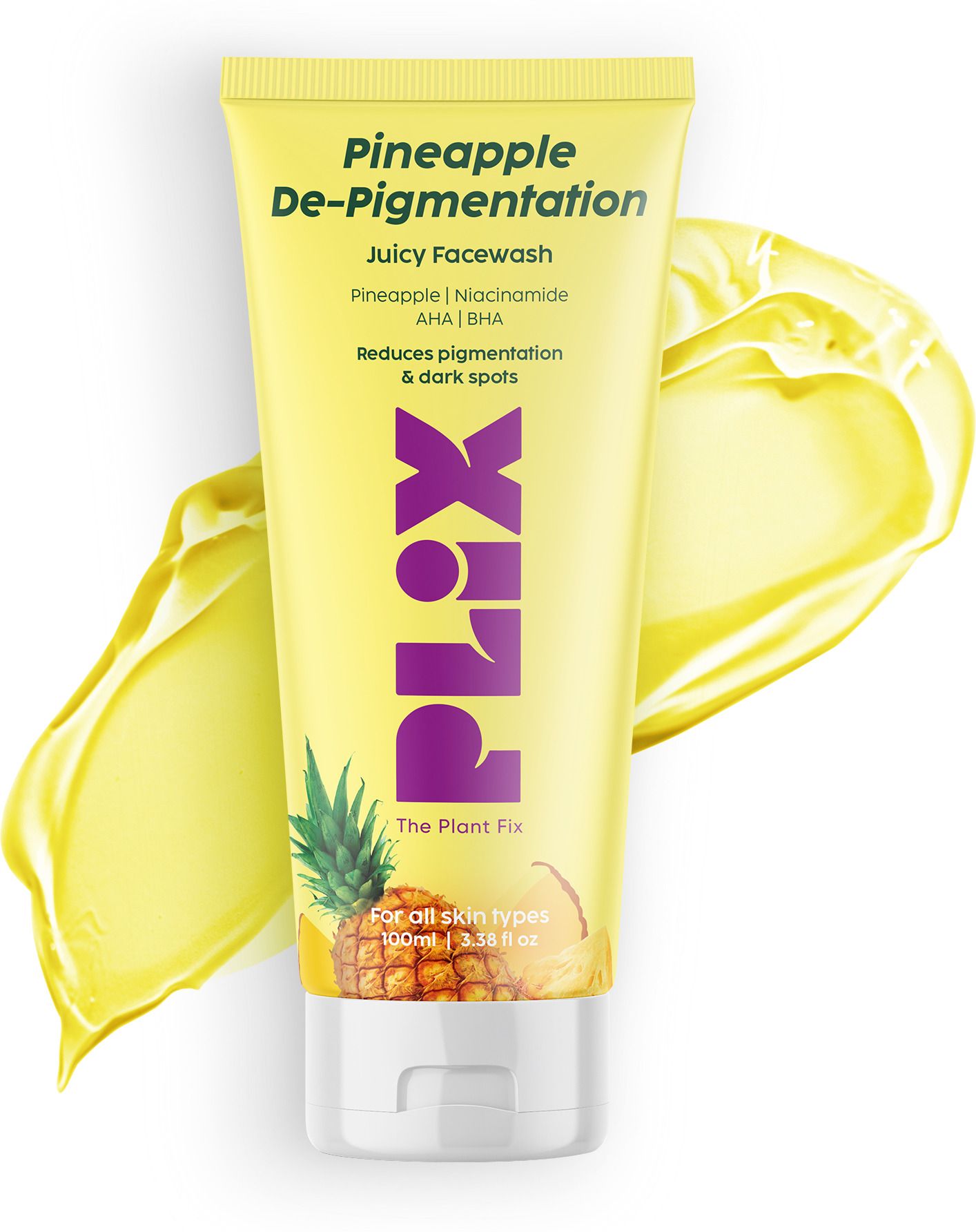 5% Pineapple Foaming Facewash For Depigmentation & Even Toned Complexion Face Wash-image-3