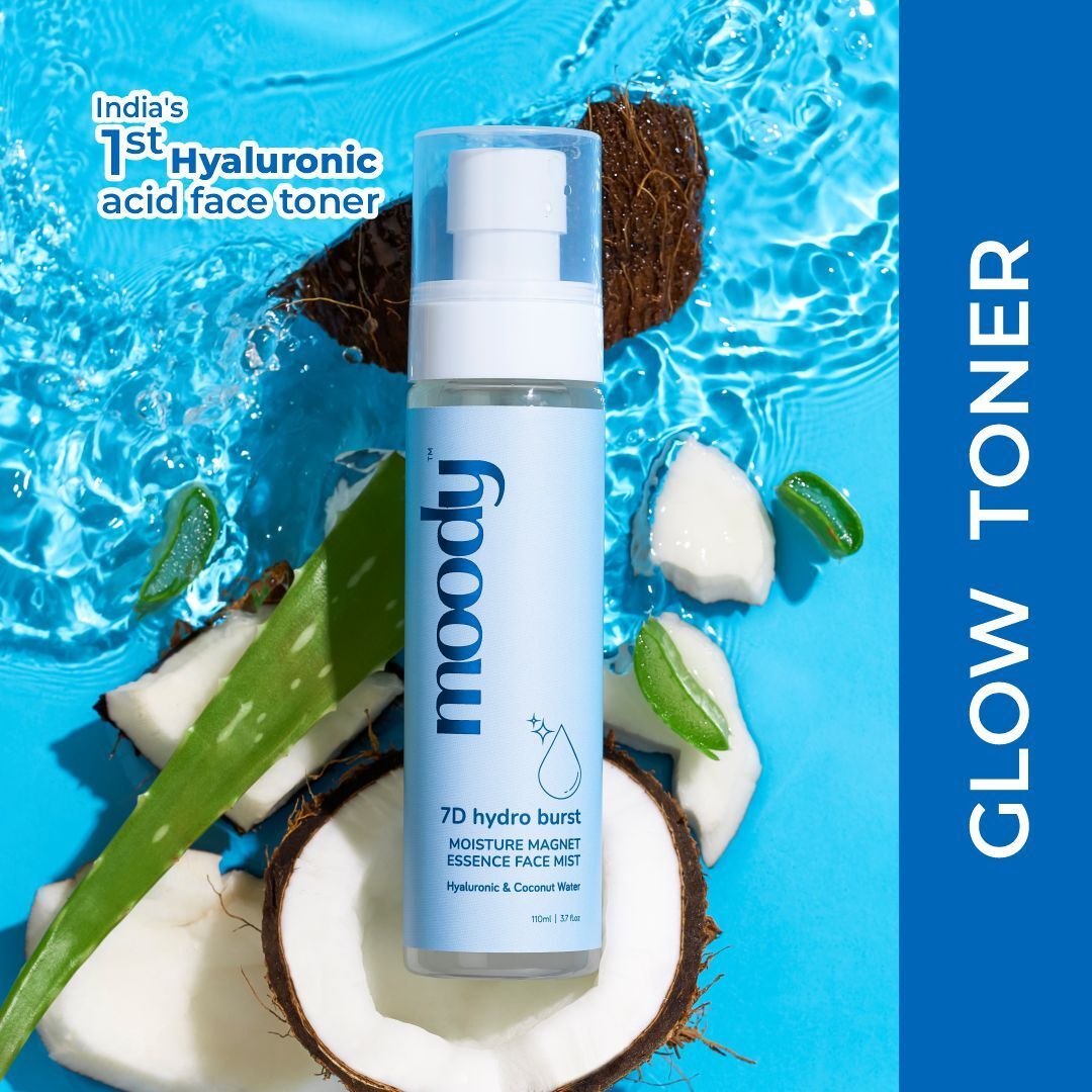 7D Hydro Burst Moisture Magnet Essence Face Mist, Hyaluronic & Coconut Men & Women-image-4