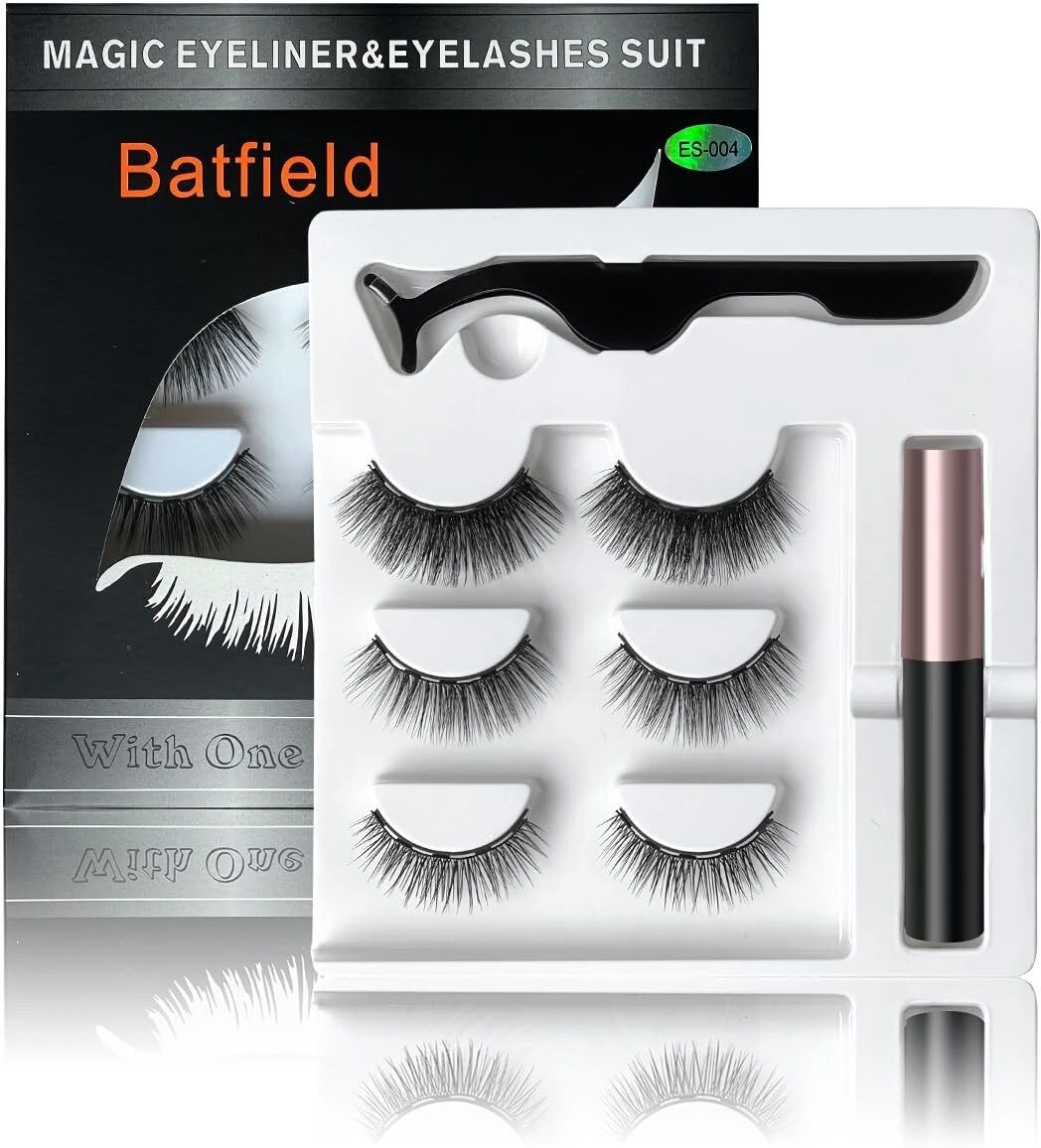 6PCS Magnetic False Eyelashes, Reusable Fake Eyelashes , Natural False Eyelashes-image-37