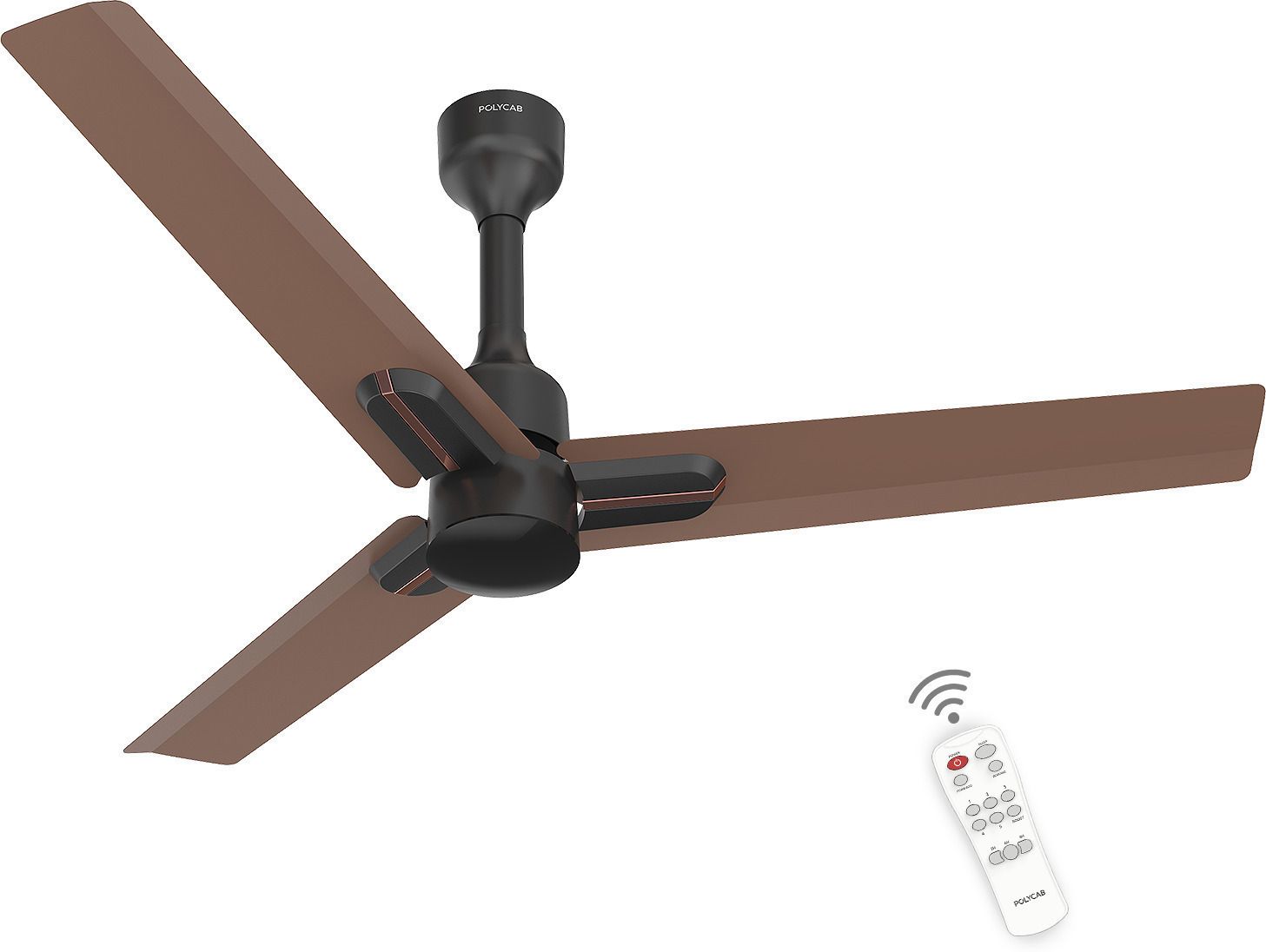polycab Wizzy Neo 1200mm 5-Star BLDC, Remote Control, 55% Energy Saving, High Speed, 5 Star 1200 3 Blade Ceiling Fan-picture-16
