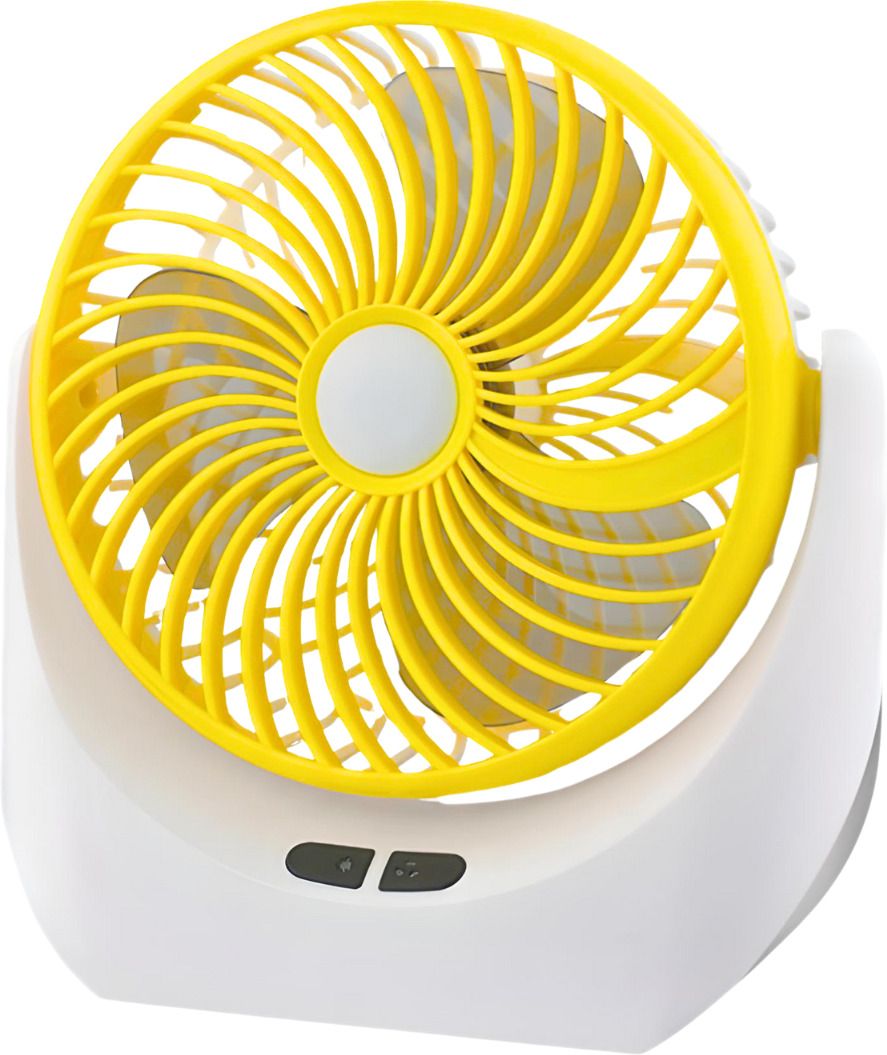 JY SUPER Cordless Comfort Portable Rechargeable Fan with 4-Hour Battery & Study Light 1880 YLW sdf USB Fan-image-44