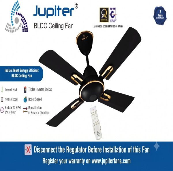 Air-Ryder with 2 Year Warranty BLDC Motor with Remote, High Air Delivery, IoT Enabled, Remote Controlled 1050 mm Ceiling Fan-image-5