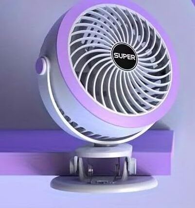 BAZKU Rechargeable 4000mAh Desk Fan,Portable USB Powered Quiet Table Fan 3-Blade Cooling Mini Portable Personal Table Fan-2026 USB Air Cooler-image-13