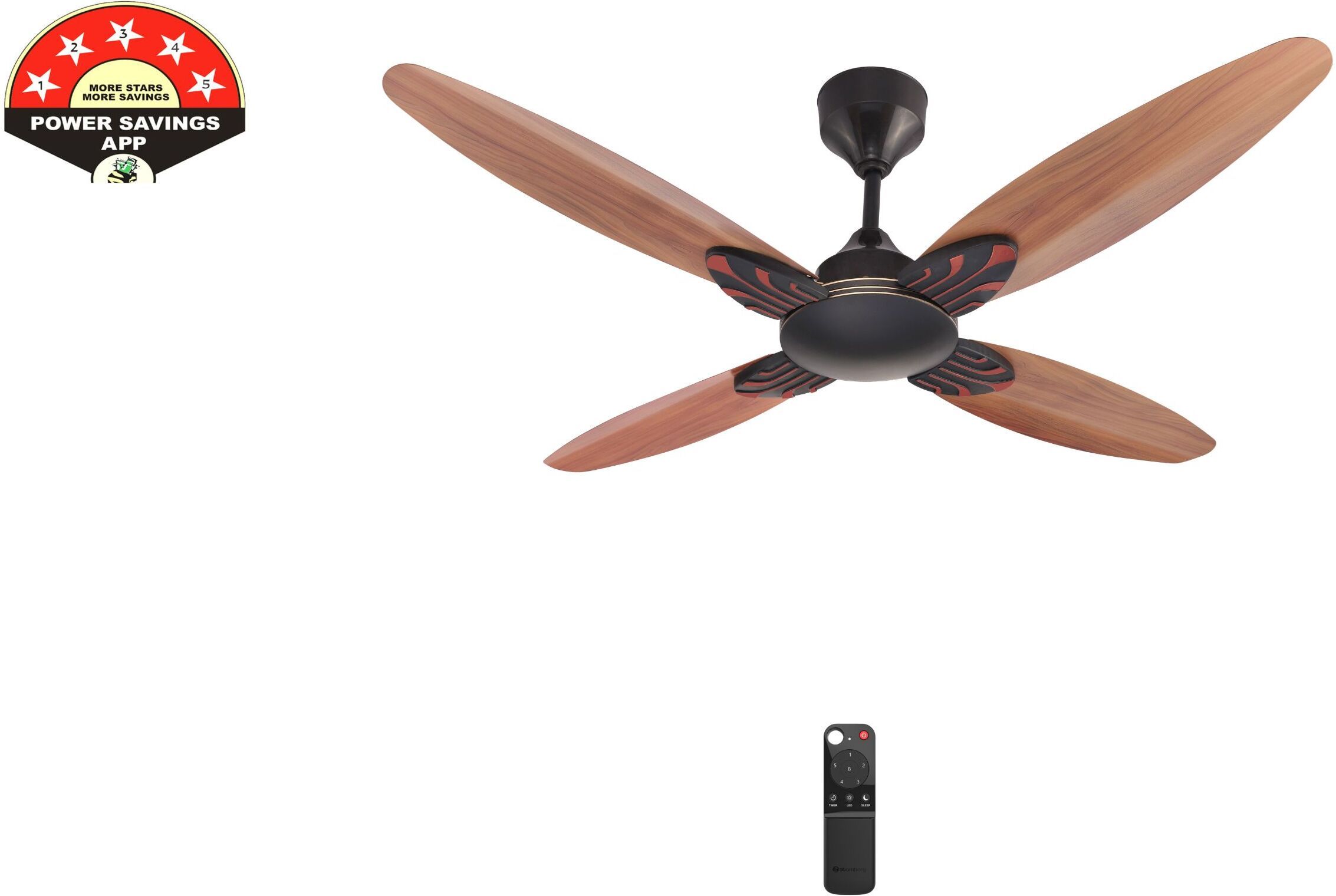 SENORITA-WOODEN with 24 Months Warranty BLDC Motor, BLDC Motor with Remote, Energy Saving, Remote Controlled, Ultra High Speed 1200 mm Ceiling Fan-image-27