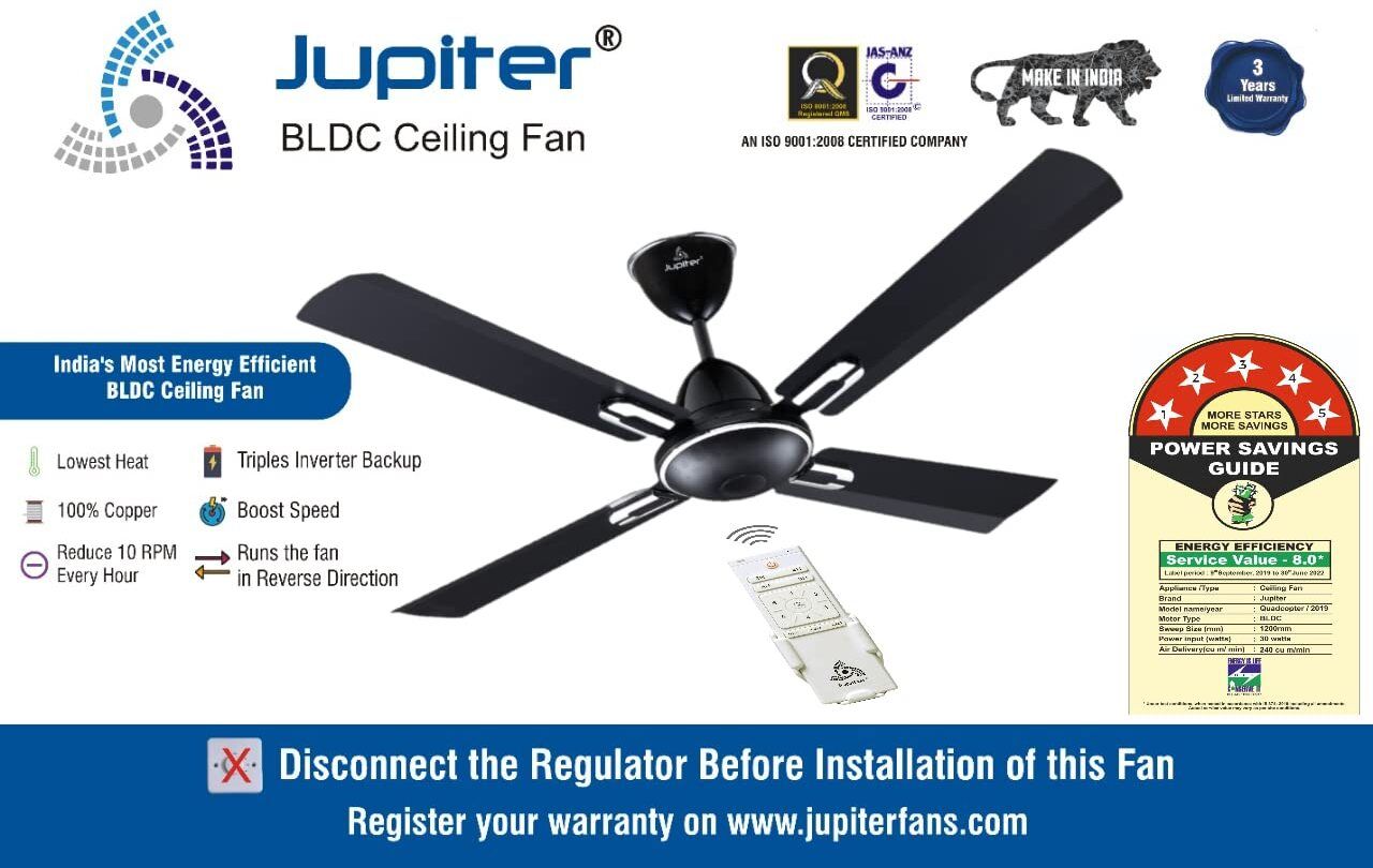 Quadcopter with 2 Year Warranty BLDC Motor 1200 mm Ceiling Fan-image-21