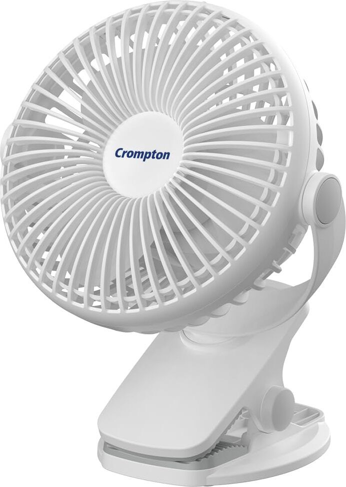 Siro Personal Fan|Rechargeable Clip|C-type Charging with 1 Year Warranty Silent Operation, Ultra High Speed, With LED Indicators 100 mm Table Fan-image-10