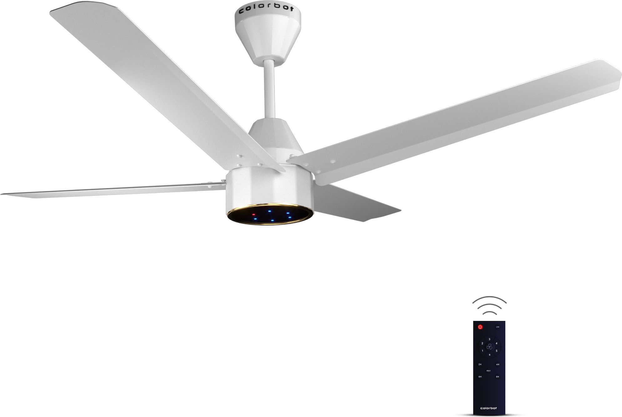 Knoxx Quad BLDC Remote Controlled 4 Blade | Noiseless | LED | Reverse Mode with 4 Year Warranty Energy Saving 1200 mm Ceiling Fan-image-15