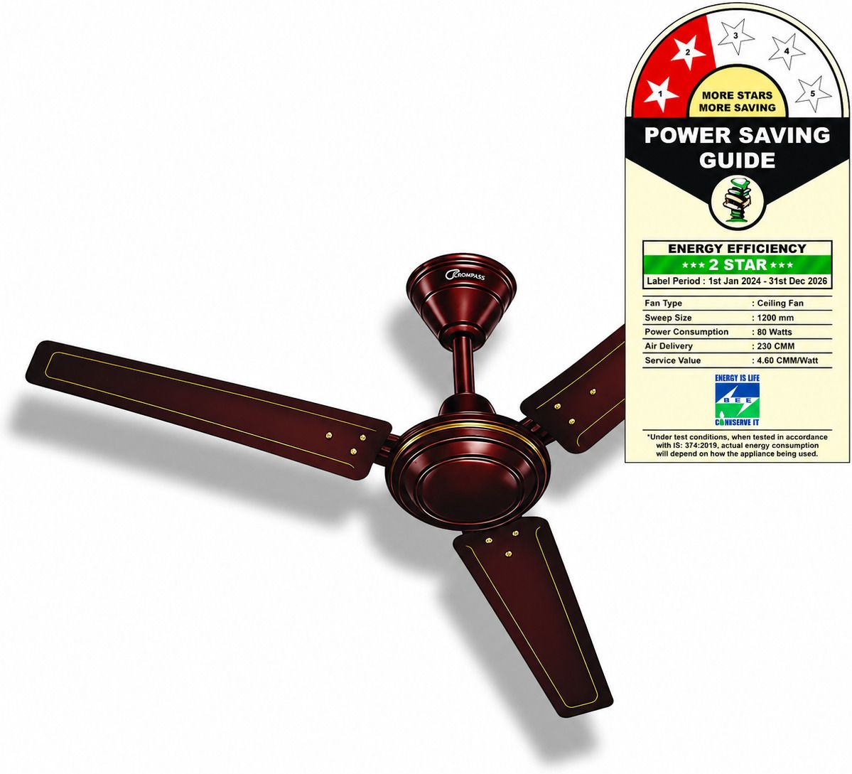 Ceiling fan with 2 Year Warranty Ultra High Speed 1200 mm Ceiling Fan-image-10